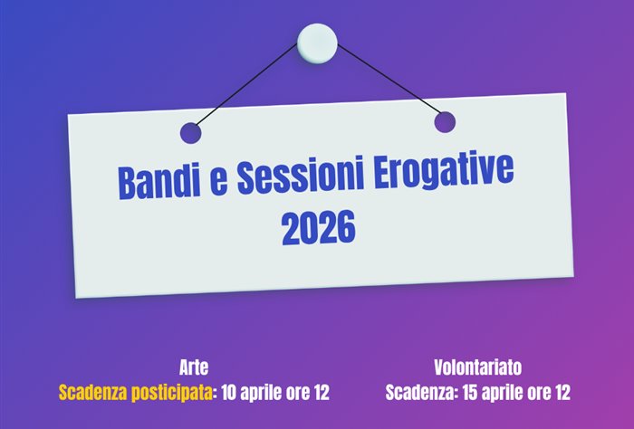 Posticipata la scadenza dei bandi del settore Arte